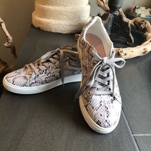 Snake skin sneakers